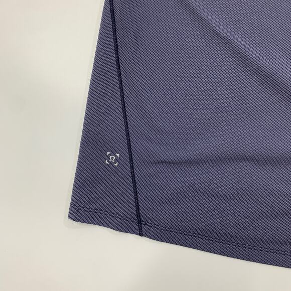 Lululemon Shirt Mens Medium Nautical All Terrain Short Sleeve Reflective Vented - Picture 7 of 10